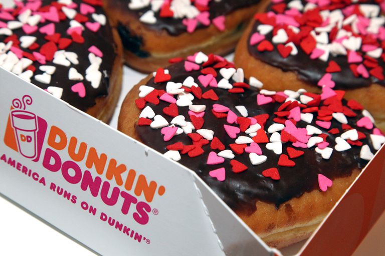 Dunkin Donuts, stort udvalg, alle restauranter, almindelig kaffe, Donuts hvis