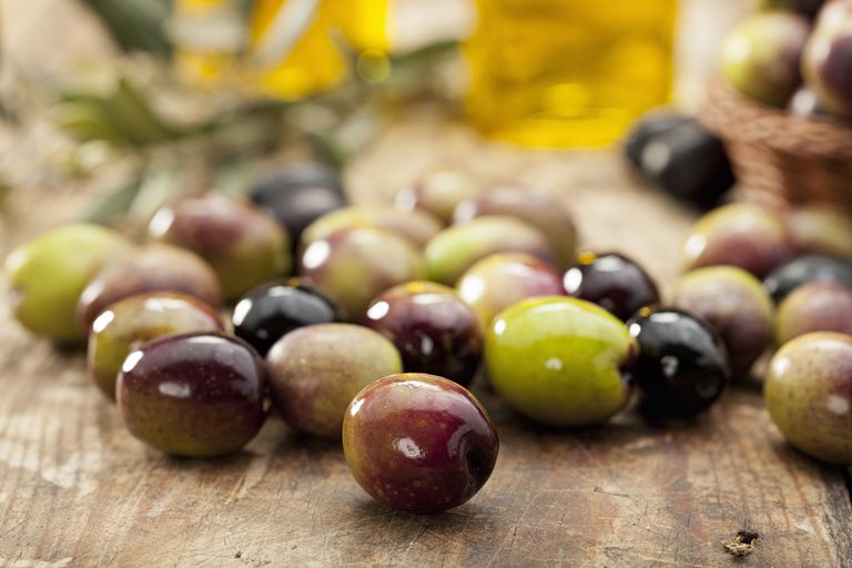 sorte oliven, belastning oliven, oliven gram, fiber kalorier