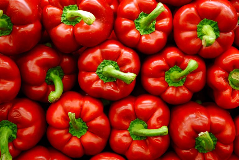 Bell Peppers, Bell Pepper, Bell Pepper Ernæring, bidrager procent, bidrager procent dine, dine daglige