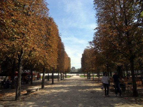 Place Concorde, Louvre Museum, østlige ende, Théâtre Marigny, Tuileries Gardens