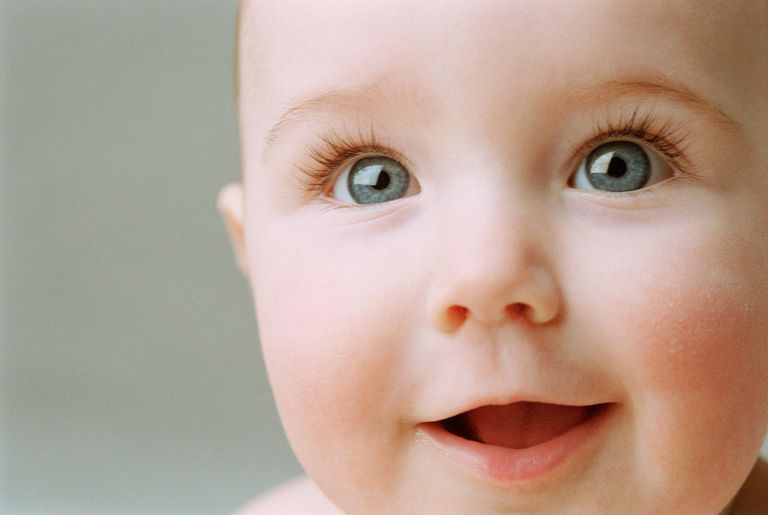 anden brune, Baby øjenfarve, babyens øjne, forælder øjne